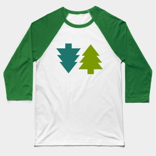 Yuletide Christmas Tree Baseball T-Shirt